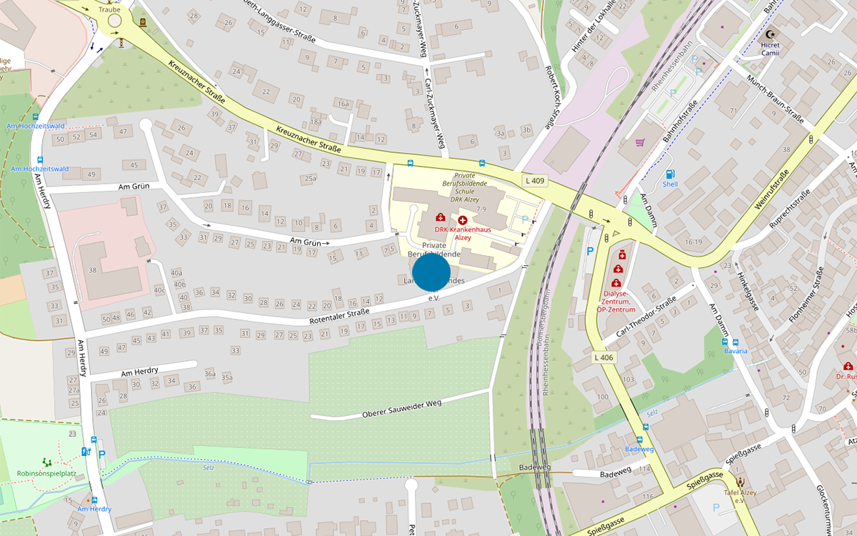 Anfahrt. Bitte Klicken, um Open Street Map zu laden